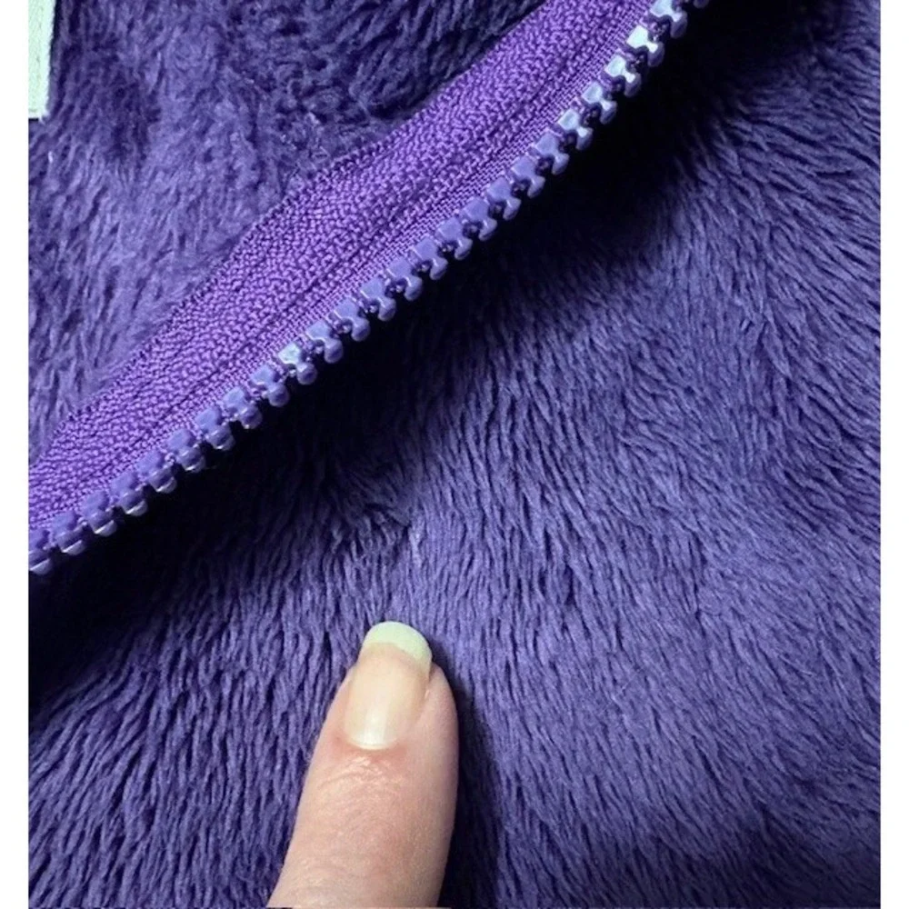 Children's Place purple fuzzy jacket, girls size 7/8